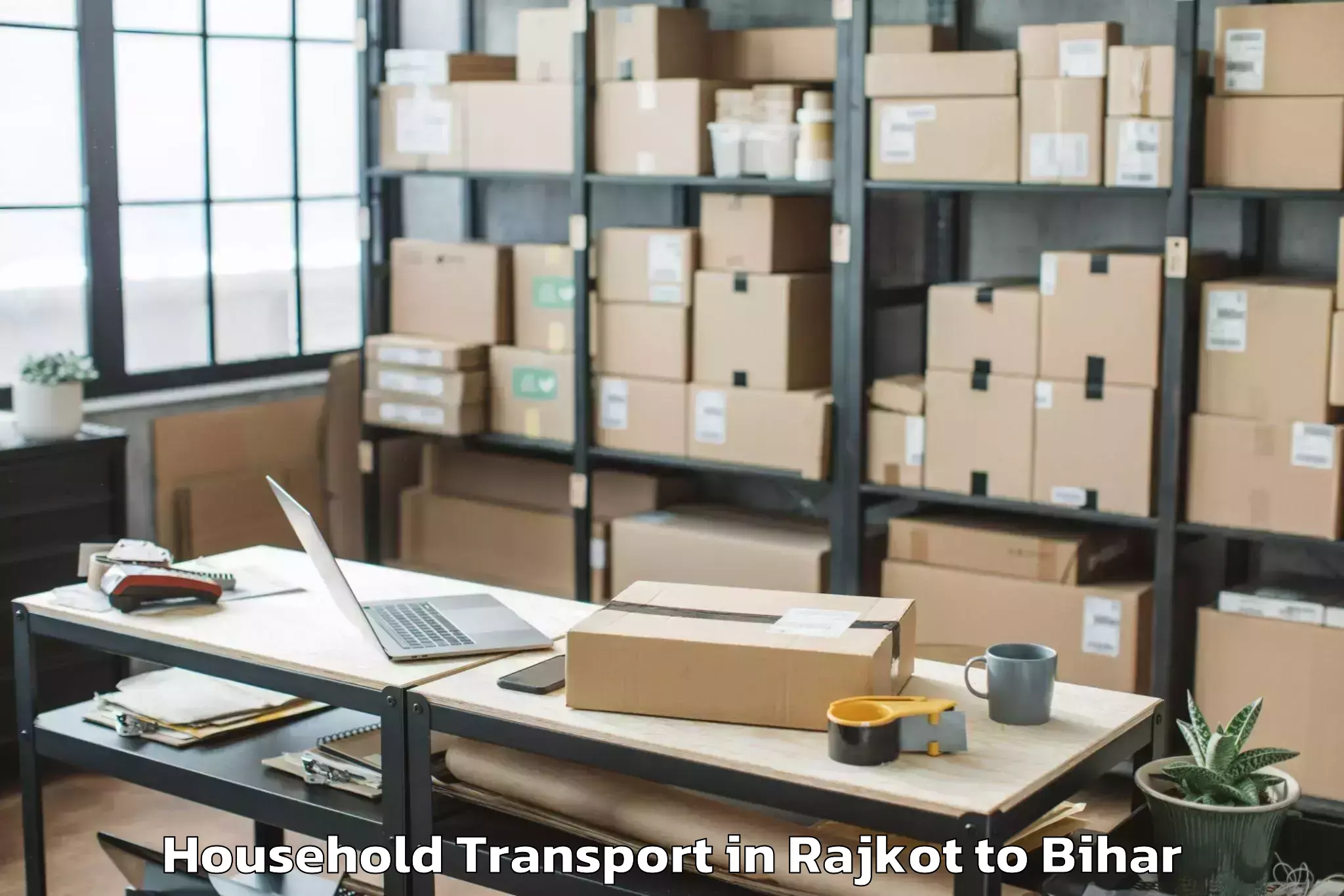 Hassle-Free Rajkot to Kursela Household Transport